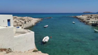 Yunanistan 'daki Milos Adası' na yerleşimim.