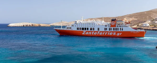 Folegandros Griechenland August 2020 Dionisios Solomos Hafen Der Insel Folegandros — Stockfoto