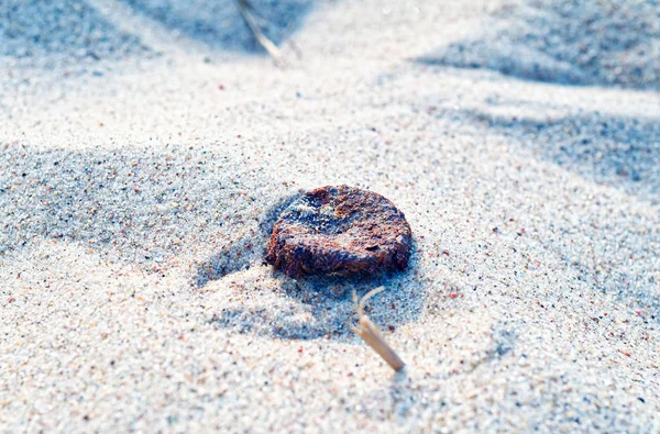 Kronkorken Strand Zur Veranschaulichung Von Abfall Und Massentourismus Touristengebieten Und — Stockfoto