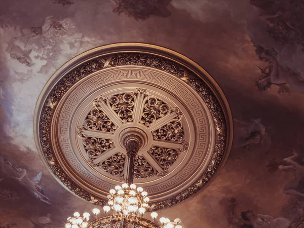 Schöne Decke Und Interieur Der Oper Paris Französisch Opera — Stockfoto