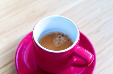 Kırmızı fincan espresso coffe
