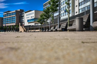 2019.07.05 üzerinde Saar ile Saarbruecken Saarland Almanya 'da Berlin Promenade