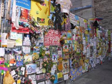 Stuttgart 21 Protesto Kampı Stuttgart ana istasyonu ve Almanya'da şantiye ile fotoğraflandı 2011.09.29