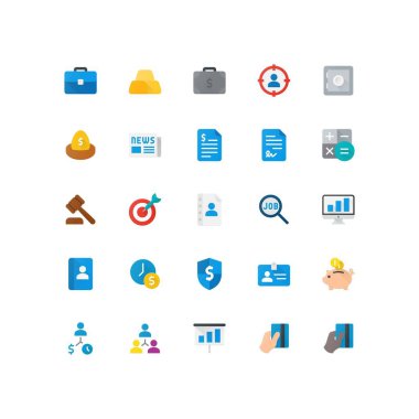 Piksel mükemmel iş Icon Set