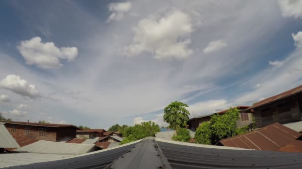 Roof Village City — Stock Video