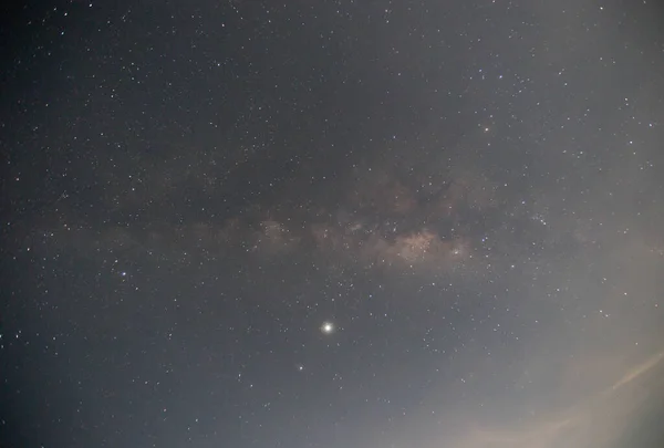 Láctea Céu Durante Noite — Fotografia de Stock