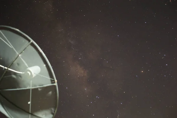 Samanyolu gece gökyüzünde.