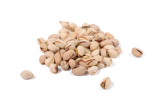 Pistachios White Background Front View — Stock Photo, Image