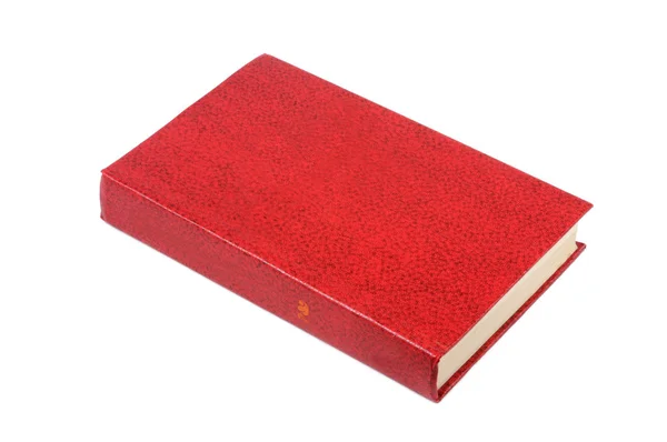 Libro Raccoglitore Rosso Isolato Uno Sfondo Bianco Vista Frontale — Foto Stock