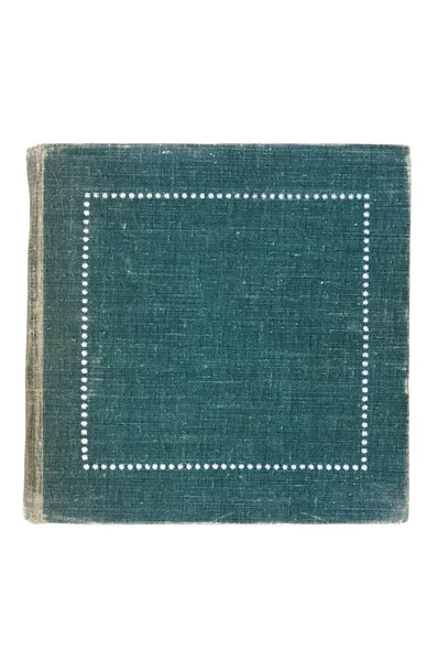 Yeşil renk beyaz arka plan üzerinde izole kitap. Yukarıdan görüntülemek.