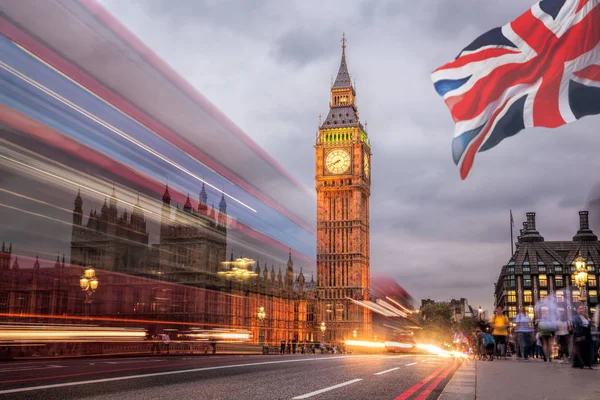 Der Big Ben Und Das Parlament Bei Nacht London Großbritannien — Stockfoto