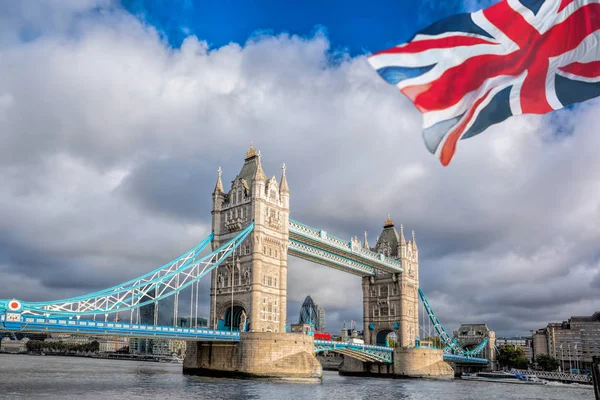 Berühmte Tower Bridge London Vereinigtes Königreich — Stockfoto