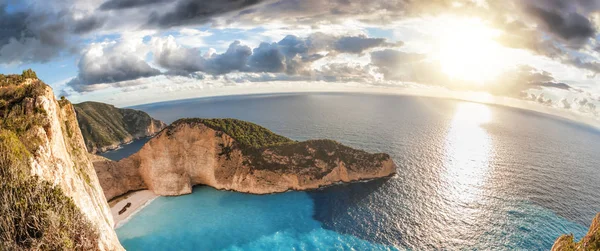 Navagio Playa Con Naufragio Isla Zakynthos Grecia —  Fotos de Stock