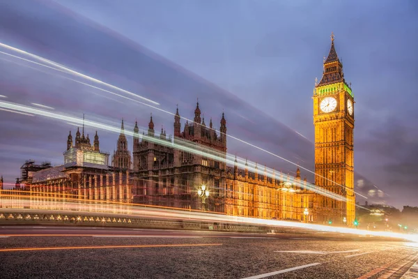 Akşamları Big Ben, Londra, Birleşik Krallık — Stok fotoğraf