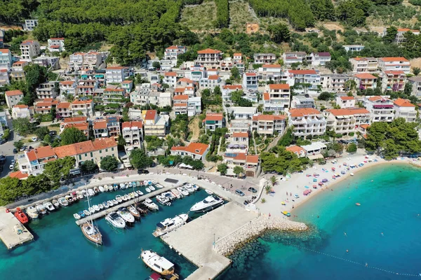 Old Town Brela Harbor Dalmatia Croatia — Stock Photo, Image