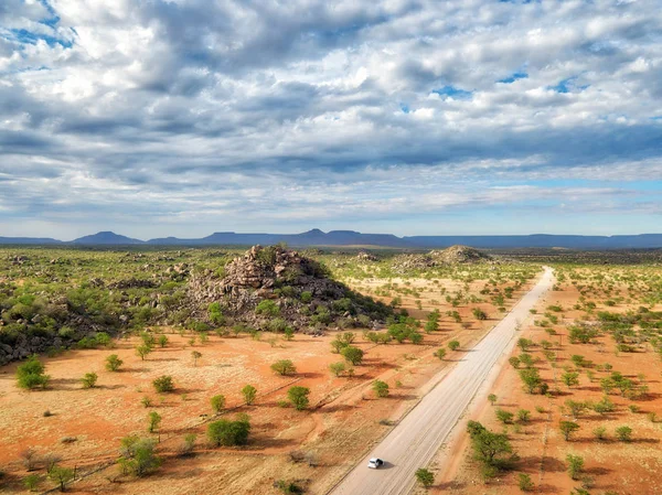 Grootberg 峡谷在纳米比亚北部2018年1月采取了 — 图库照片