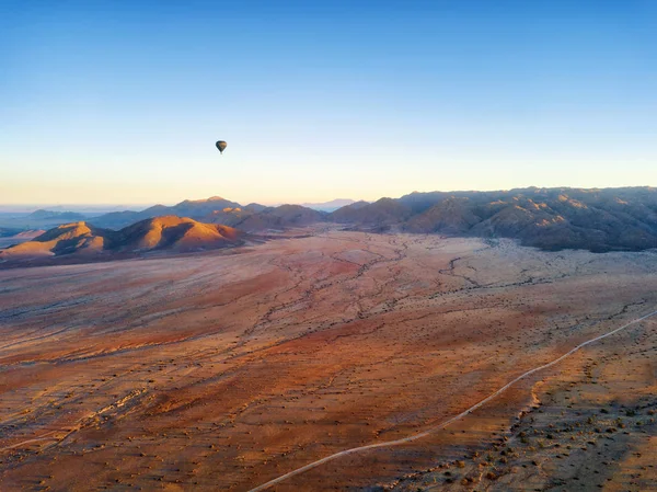 Воздушный Шар Над Пустыней Намибии Снятый Январе 2018 Года — стоковое фото
