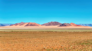 Çöl kumulları Güney Ocak 2018 yılında alınan Namibya