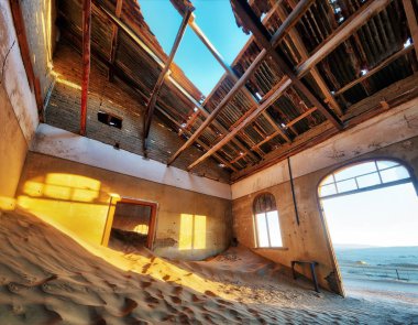 Kolmanskop terk edilmiş Diamond Mine Güney Ocak 2018 yılında alınan Namibya