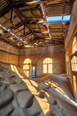 Kolmanskop terk edilmiş Diamond Mine Güney Ocak 2018 yılında alınan Namibya