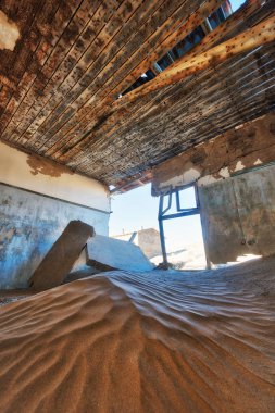 Kolmanskop terk edilmiş Diamond Mine Güney Ocak 2018 yılında alınan Namibya