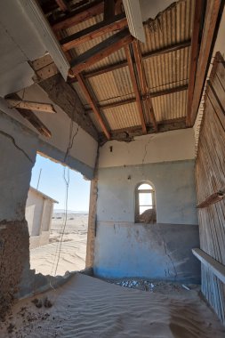 Kolmanskop terk edilmiş Diamond Mine Güney Ocak 2018 yılında alınan Namibya