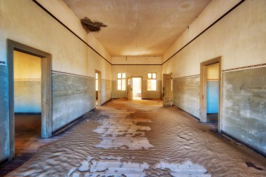 Kolmanskop terk edilmiş Diamond Mine Güney Ocak 2018 yılında alınan Namibya