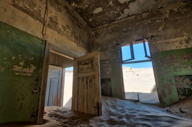 Kolmanskop terk edilmiş Diamond Mine Güney Ocak 2018 yılında alınan Namibya