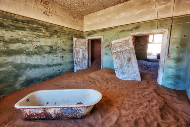 Kolmanskop terk edilmiş Diamond Mine Güney Ocak 2018 yılında alınan Namibya