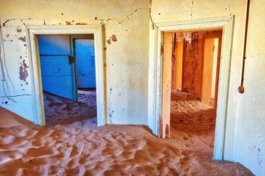 Kolmanskop terk edilmiş Diamond Mine Güney Ocak 2018 yılında alınan Namibya