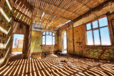 Kolmanskop terk edilmiş Diamond Mine Güney Ocak 2018 yılında alınan Namibya