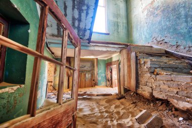 Kolmanskop terk edilmiş Diamond Mine Güney Ocak 2018 yılında alınan Namibya