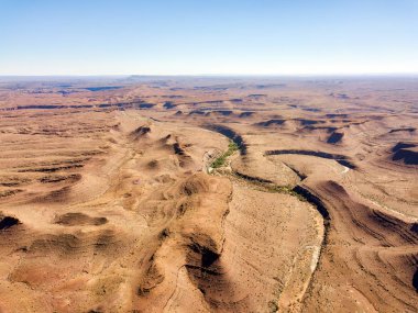 Çöl kumulları Güney Ocak 2018 yılında alınan Namibya