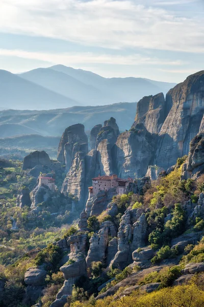 Mosteiro Meteora Norte Grécia Primavera 2018 — Fotografia de Stock