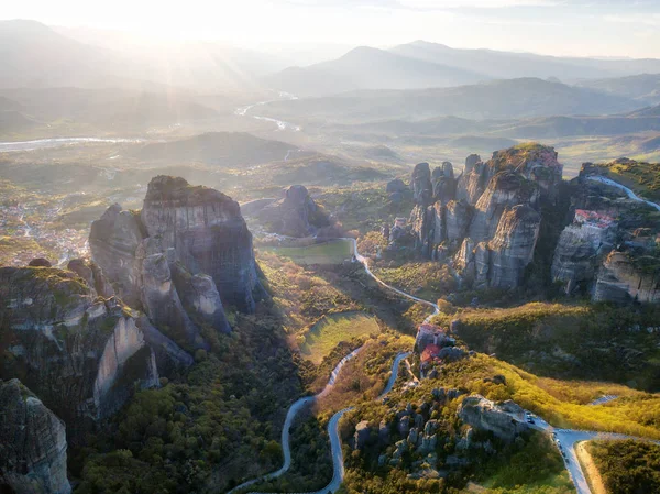 Monastero Meteora Grecia Del Nord Primavera 2018 — Foto Stock