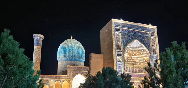 Gur Amir Mauzoleum Centrum Samarkanda Uzbekistan Wzdłuż Starej Drogi Silk — Zdjęcie stockowe
