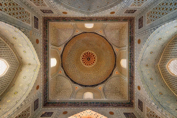 Moschea Bibi Khanym Dalla Vecchia Della Seta Samarcanda Uzbekistan — Foto Stock