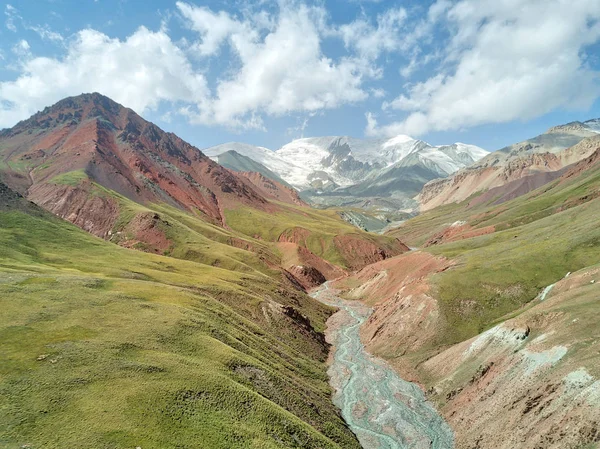 Κιζίλ Τέχνης Πέρασμα Μεταξύ Της Κιργιζίας Και Τατζικιστάν Λαμβάνονται Αυγούστου — Φωτογραφία Αρχείου