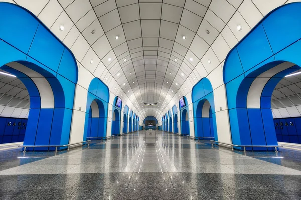 Estación Metro Almaty Kazajstán Tomada Agosto 2018 Tomada Hdr — Foto de Stock
