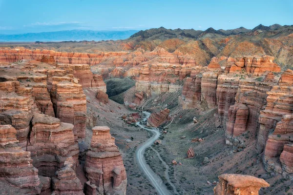 Charyn Canyon Sudeste Cazaquistão Tomado Agosto 2018 — Fotografia de Stock