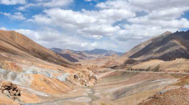 Long Pamir Highway M41, taken in Tajikistan in August 2018 taken in hdr clipart