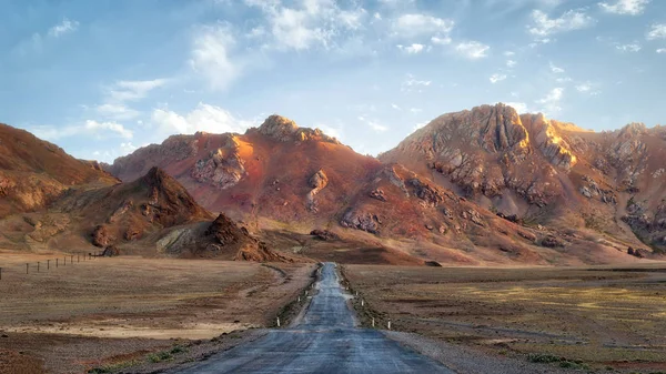 Larga Carretera Pamir M41 Tomada Tayikistán Agosto 2018 Tomada Hdr —  Fotos de Stock