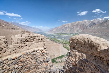 Yamchun kale Vahan koridorda Afganistan, Tacikistan Ağustos hdr içinde alınan 2018 yılında alınan bakan