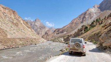 Driving the Wakhan Corridor along the Pamir Highway, taken in Tajikistan in August 2018 taken in hdr clipart