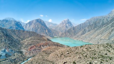 Iskanderkul Fann dağlarda, Tacikistan Ağustos hdr içinde alınan 2018 yılında alınan