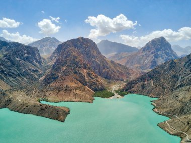 Iskanderkul Fann dağlarda, Tacikistan Ağustos hdr içinde alınan 2018 yılında alınan
