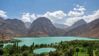 Iskanderkul Fann dağlarda, Tacikistan Ağustos hdr içinde alınan 2018 yılında alınan