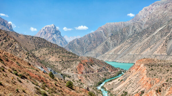 Iskanderkul in the Fann Mountains, taken in Tajikistan in August 2018 taken in hdr