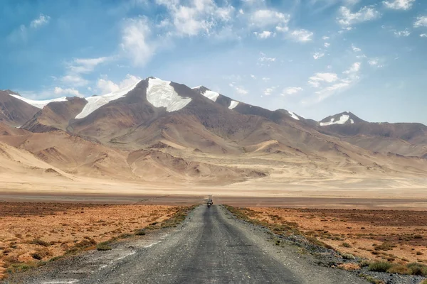 Larga Carretera Pamir M41 Tomada Tayikistán Agosto 2018 Tomada Hdr —  Fotos de Stock