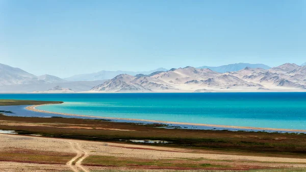 Karakul Largo Autopista Pamir Tomada Tayikistán Agosto 2018 Tomada Hdr —  Fotos de Stock